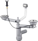 Siphon for 1.5- and 2-bowl granite sink - Space-Saver #1