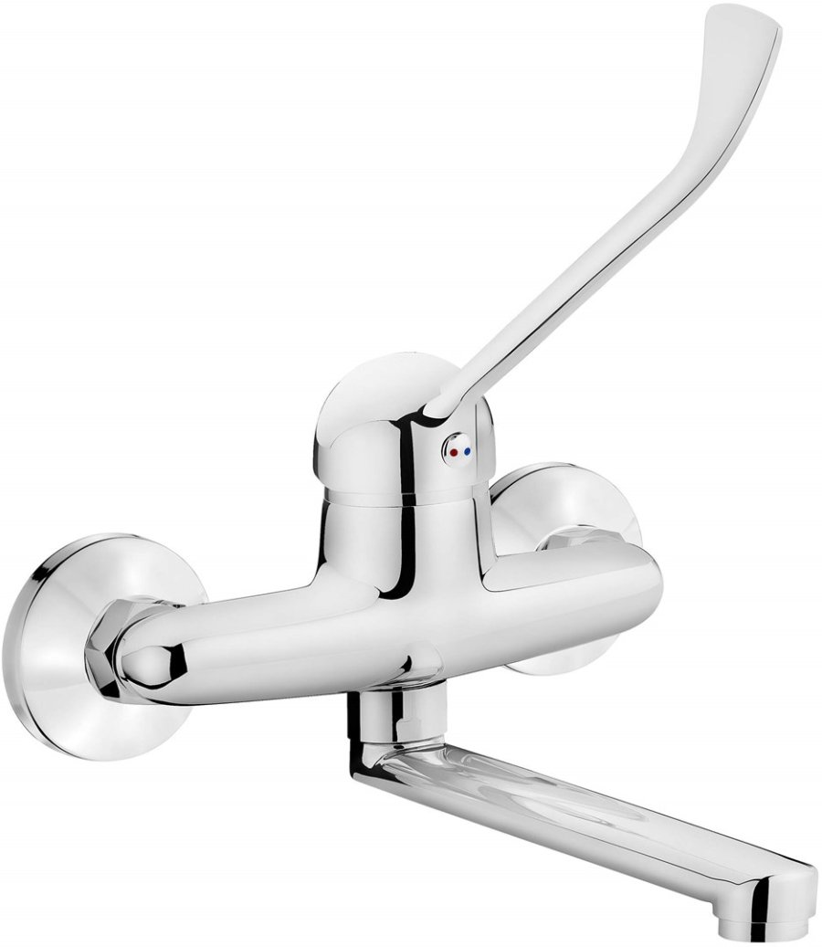Wall-mounted washbasin mixer with lever Clinic #1