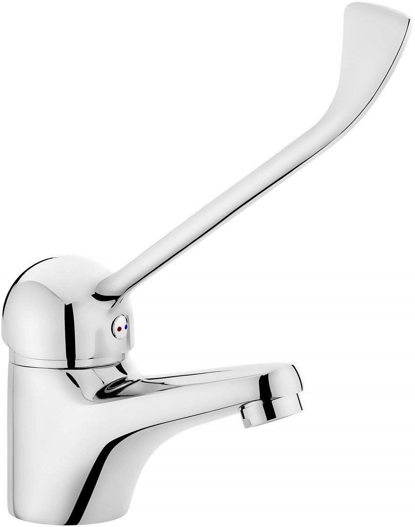 Washbasin mixer with automatic stopper with lever Clinic #1