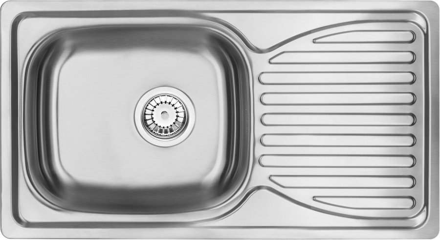 1-bowl steel sink with drainer #1