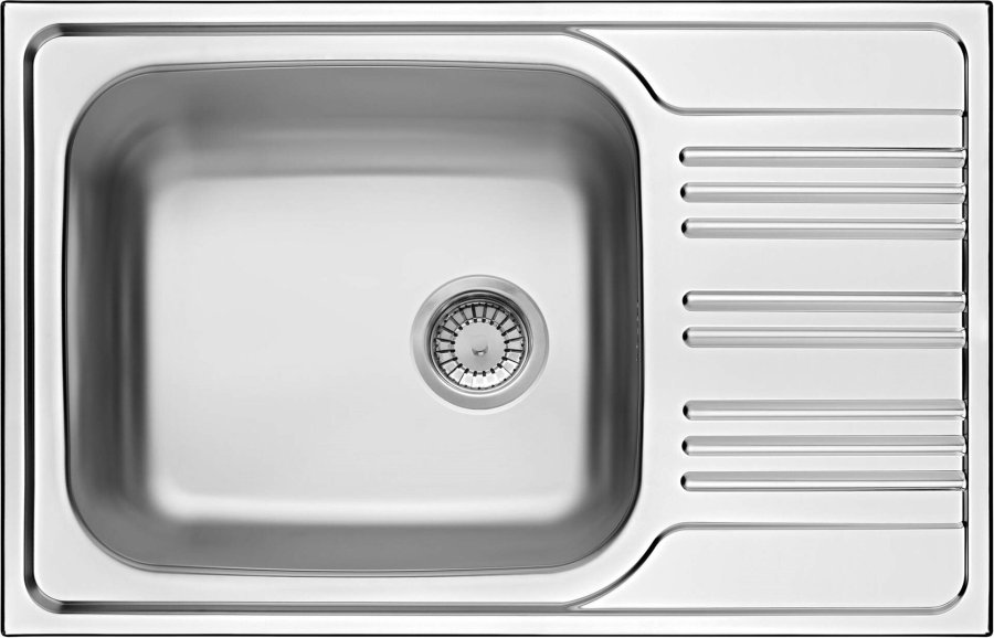 1-bowl steel sink with drainer #1