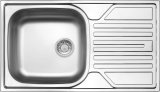 1-bowl steel sink with drainer - drain 3.5
