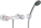 Wall-mounted shower faucet with shower set #1