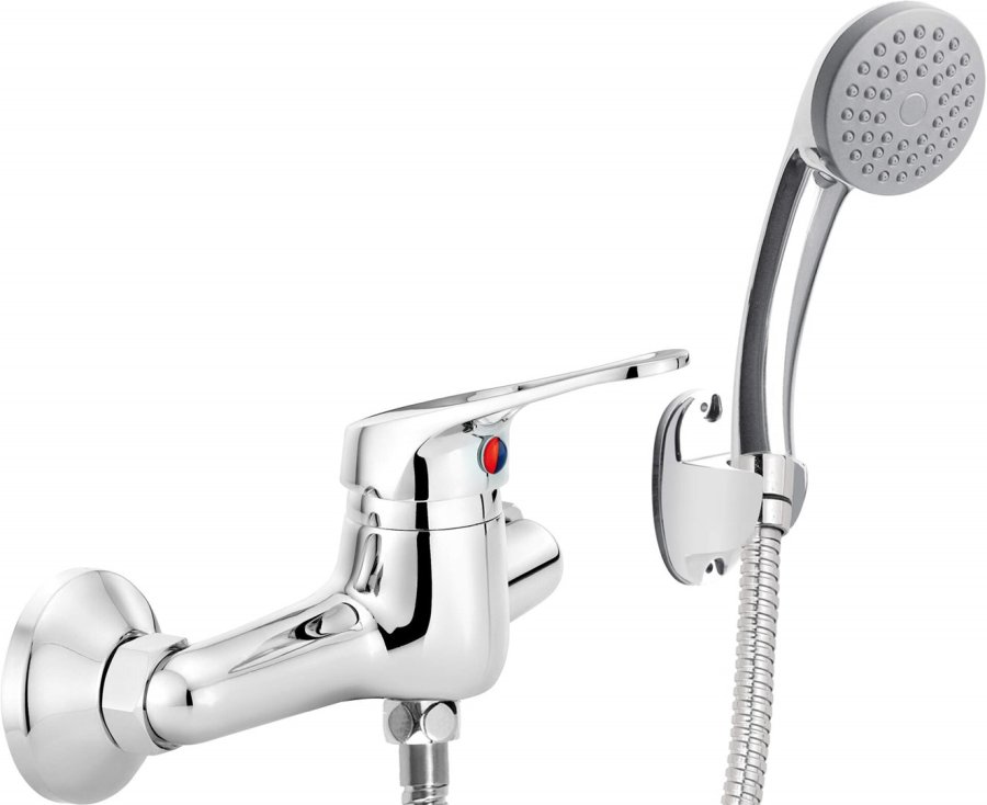 Wall-mounted shower faucet with shower set #1