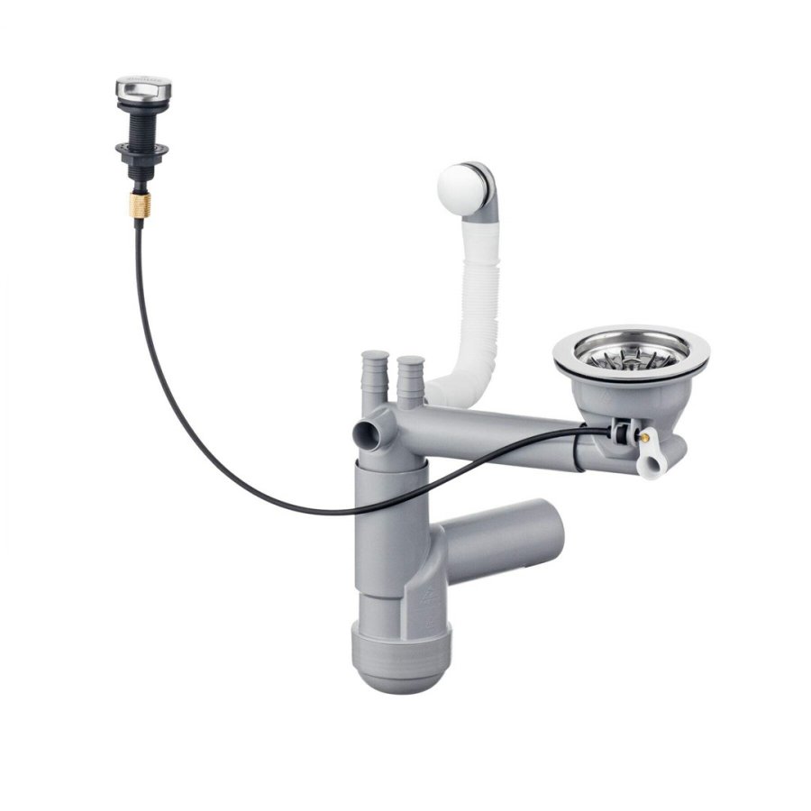 Siphon for 1-bowl granite sink - Space-Saver #1