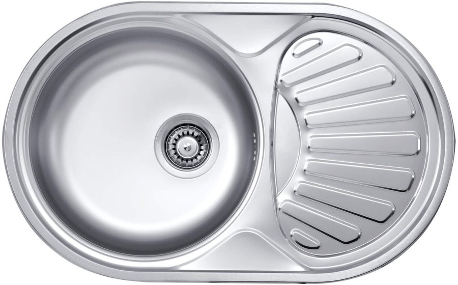 1-bowl steel sink with drainer #1