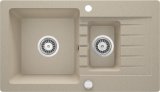 1.5-bowl granite sink with drainer #1