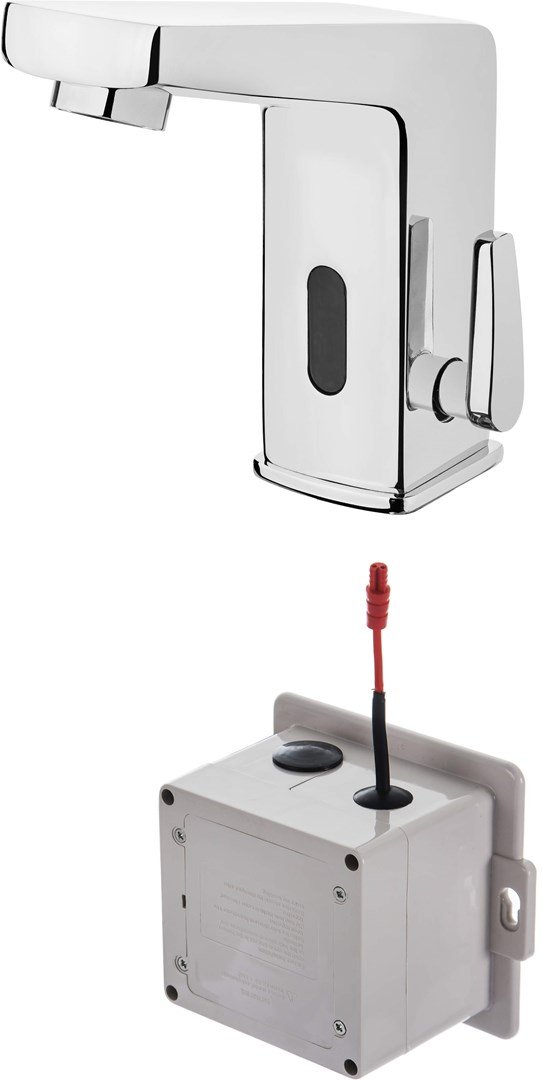 Touchless washbasin mixer with temperature control - 4xAA #1