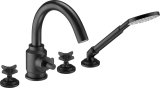 4-hole bathtub mixer with shower set #1