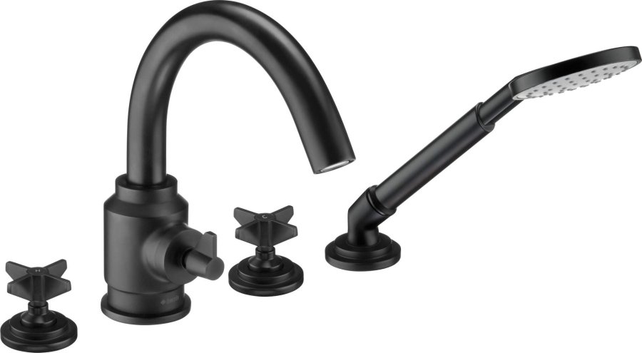 4-hole bathtub mixer with shower set #1