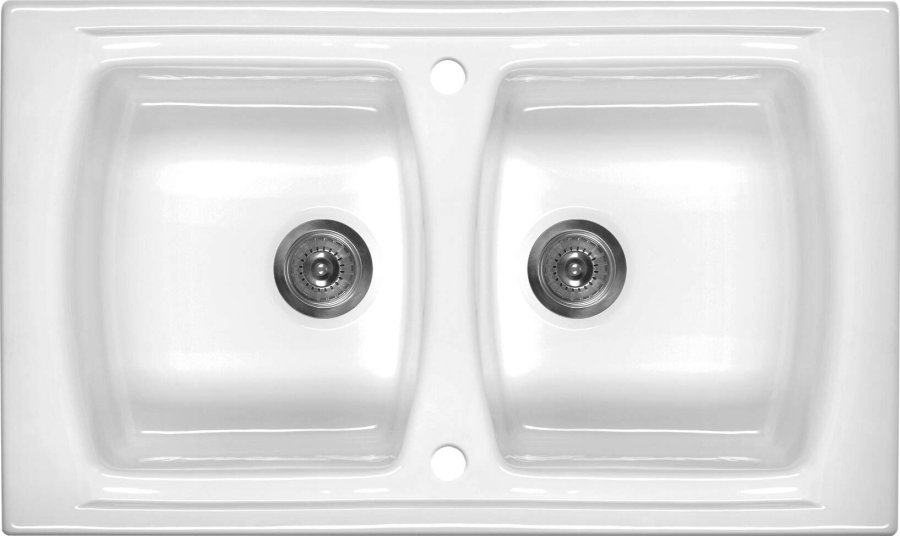 2-bowl ceramic sink #1