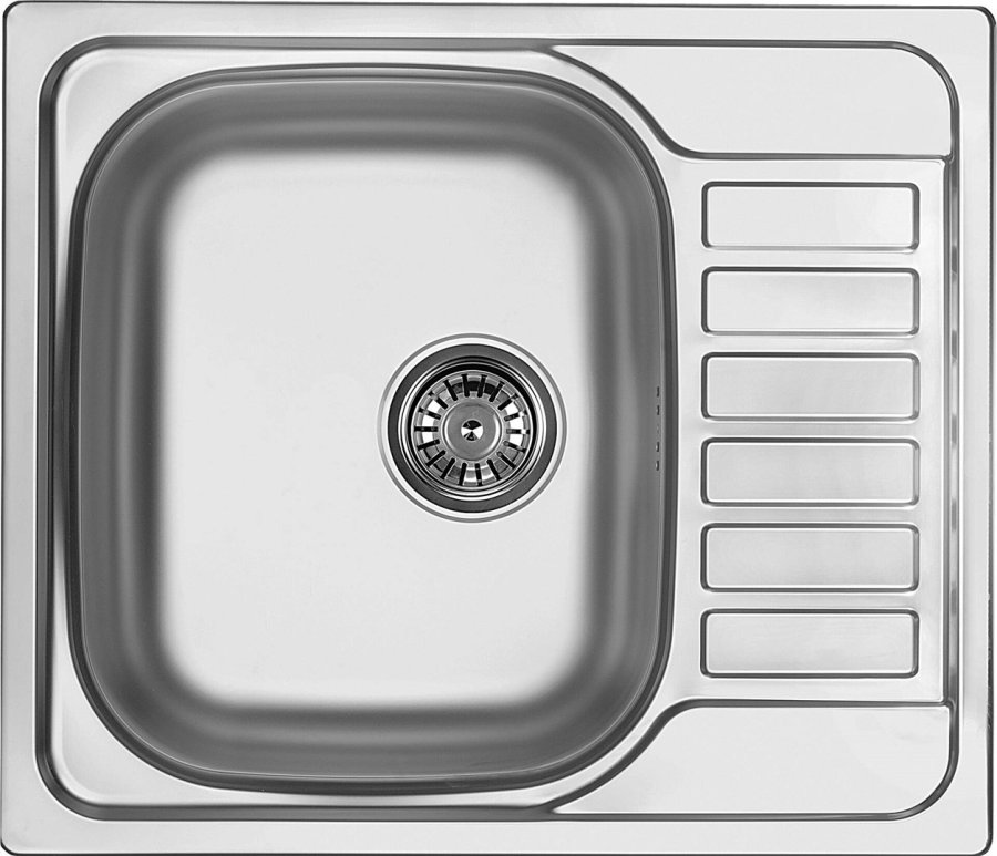 1-bowl steel sink with drainer #1