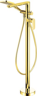 Freestanding bathtub mixer with shower set #1