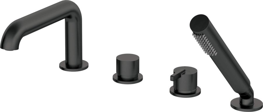 4-hole bathtub mixer with shower set #1