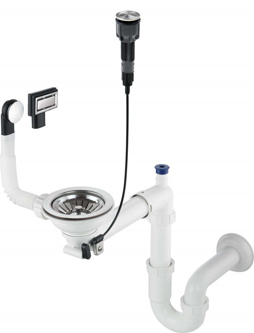 Siphon for 1-bowl granite sink - Space-Saver #1