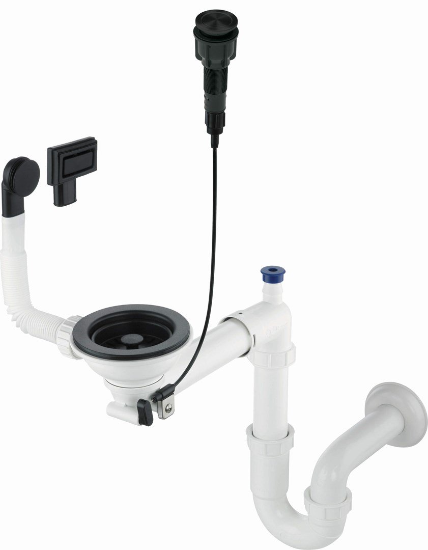 Siphon for 1-bowl granite sink - Space-Saver #1