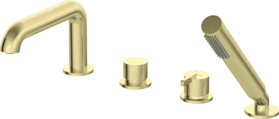 4-hole bathtub mixer with shower set #1