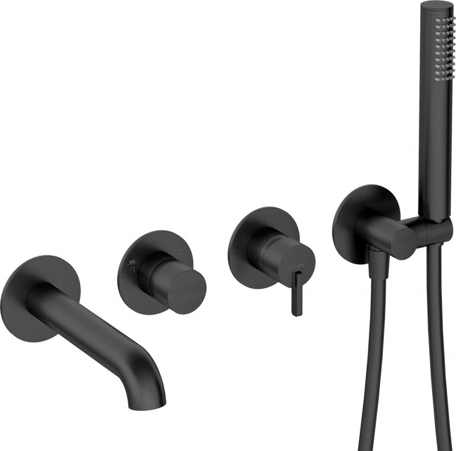 4-hole concealed bathtub mixer #1