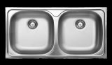 2-bowl steel sink #1