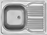 Steel sink 1-bowl with drainer - overlay ZM6_0110 #1