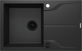 1-bowl granite sink with drainer - mounted flush with the worktop #1
