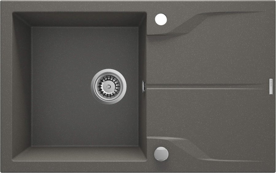 1-bowl granite sink with drainer - mounted flush with the worktop #1