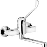 Wall-mounted washbasin mixer with lever Clinic #1