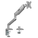 Ergo Office Aluminium Monitor Mount with Gas Spring, Double Arm, VESA 75x75/100x100, 17