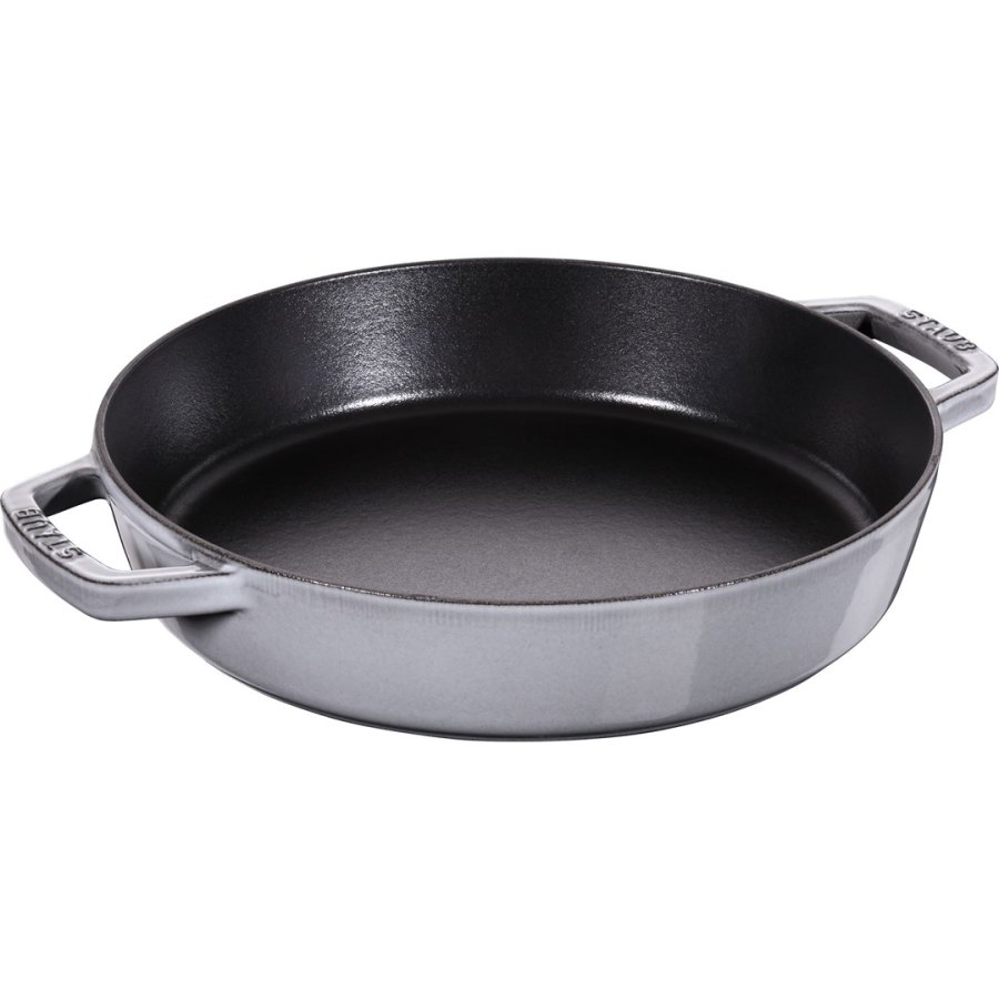 STAUB Cast Iron Frying Pan with Two Handles 26 cm, Graphite #1