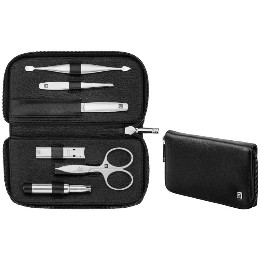 Zwilling Twinox Travel Set - Black Leather Case, 6 Pieces - Black #1