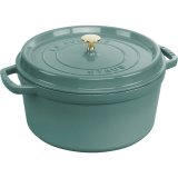 Staub Round Cast Iron Pot - 6.7 ltr, Eucalyptus #1
