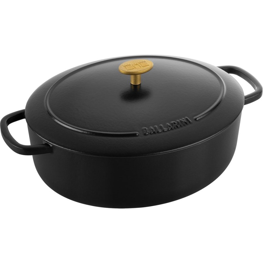 BALLARINI BELLAMONTE Cast iron pot oval 4.5 ltr, black #1