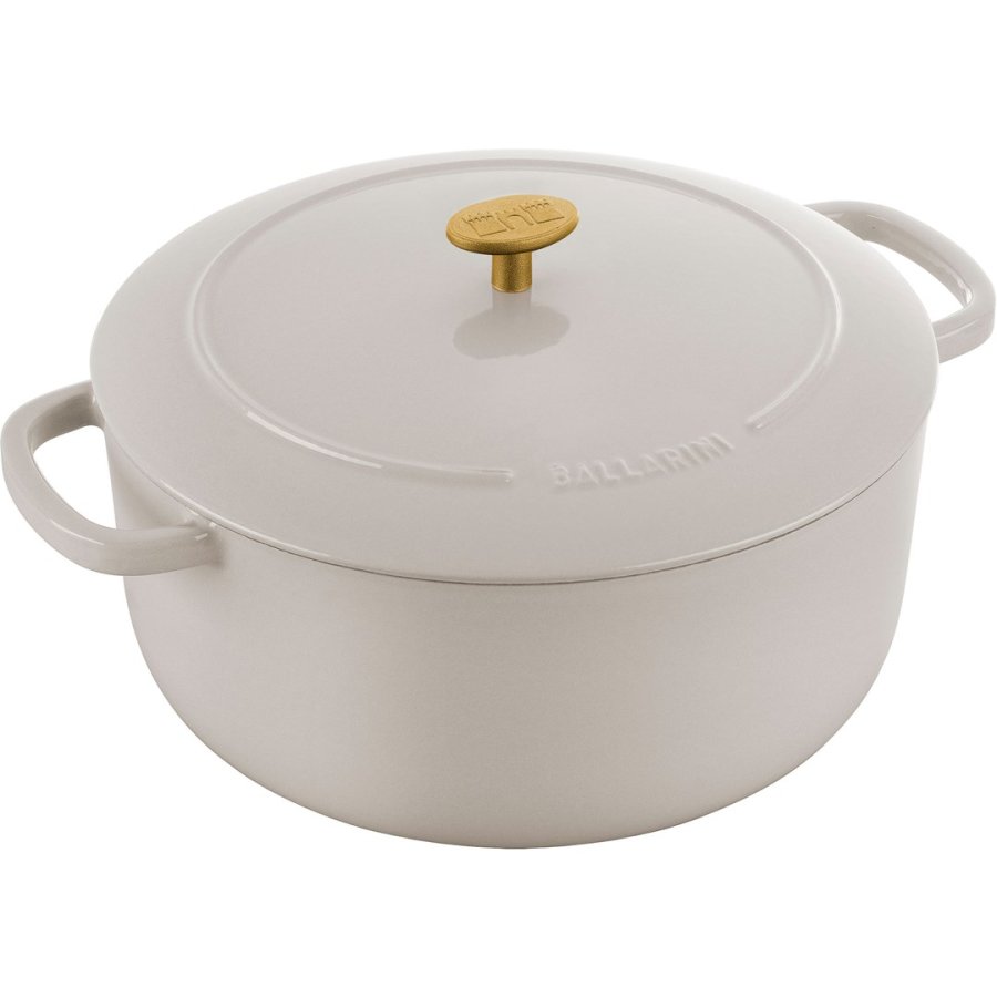 Ballarini Bellamonte round cast iron pot - 7 ltr, Ivory #1
