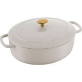 BALLARINI BELLAMONTE Cast iron pot oval 4.5 ltr, ivory #1