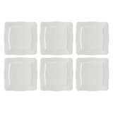 Set of 6 Square Plates Florentina - White, 26.5 cm #1