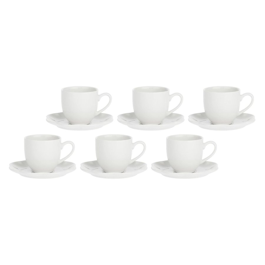 LA PORCELLANA BIANCA VILLADEIFIORI Set of 6 coffee cups with saucer 85 ml #1