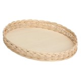 LA PORCELLANA BIANCA MIDOLLINO Wicker Basket for Tart Dish 32 cm #1