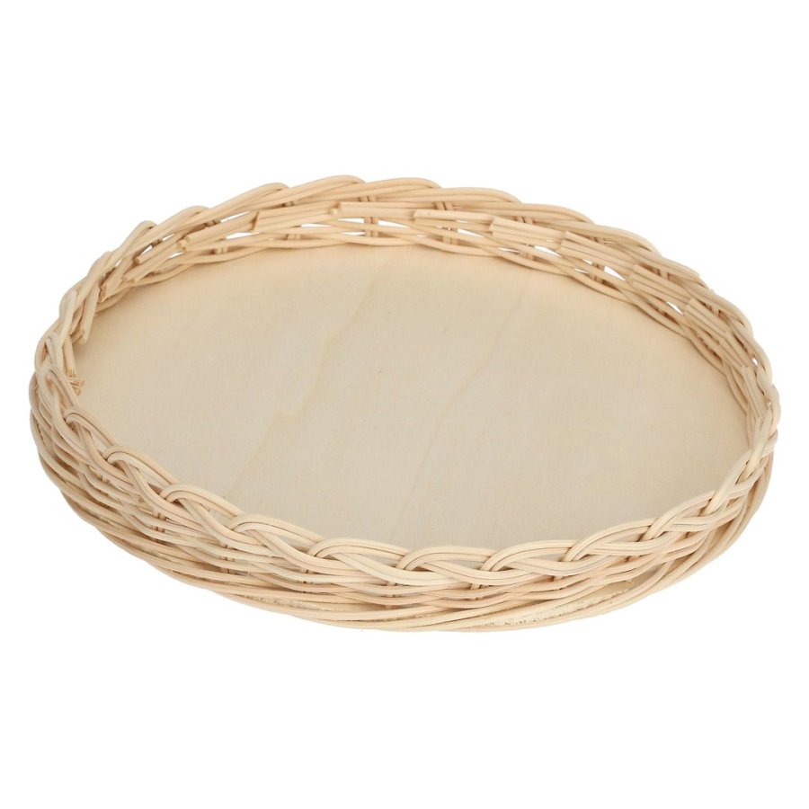 LA PORCELLANA BIANCA MIDOLLINO Wicker tart basket 28 cm #1