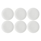 Set of 6 Momenti Cake Plates - White, 18 cm #1