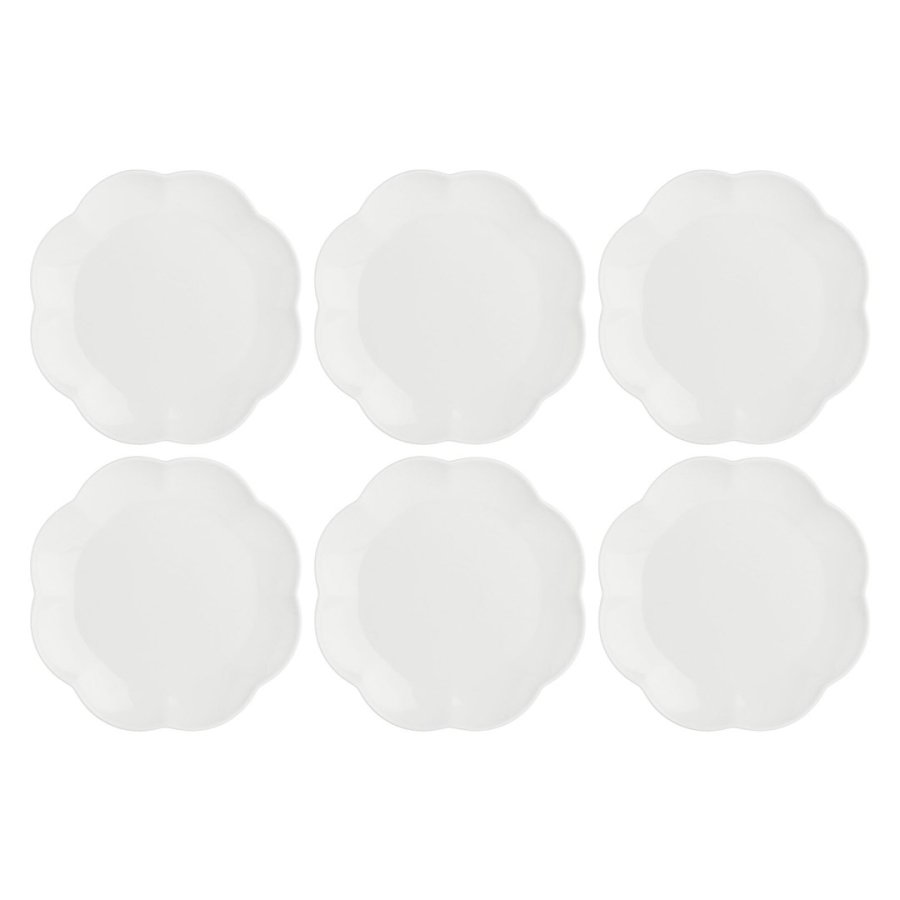 Set of 6 Villadeifiori pastry plates - White, 19 cm #1