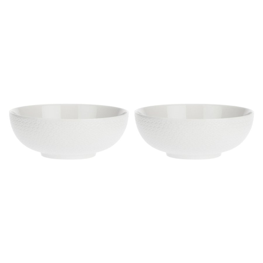 Set of 2 Momenti Salad Bowls - White, 22 cm #1