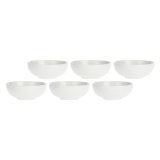 Set of 6 Momenti Fruit Bowls - White, 12 cm #1