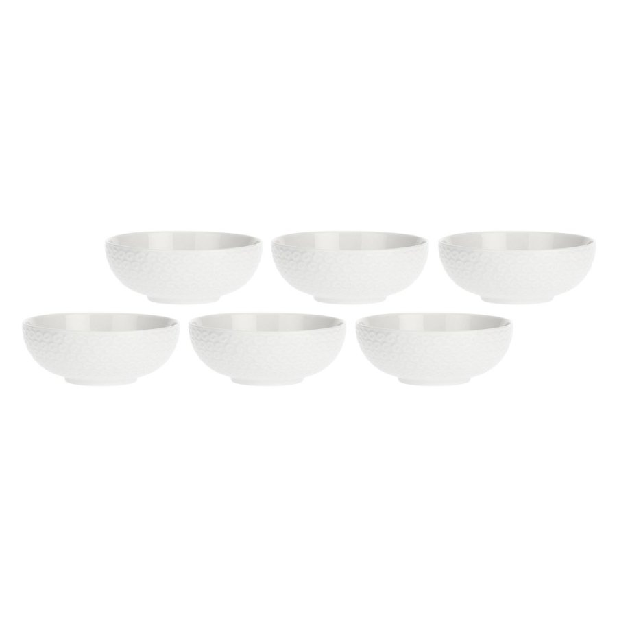 Set of 6 Momenti Fruit Bowls - White, 12 cm #1