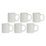 Set of 6 mugs with handle Corte - White, 350 ml #1
