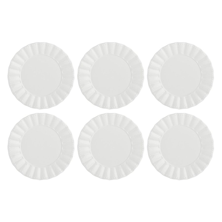 Set of 6 Ducale Salad Plates - White, 20 cm #1