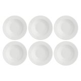 LA PORCELLANA BIANCA ESSENZIALE Set of 6 soup plates with rim 23 cm #1