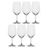 LA PORCELLANA BIANCA NOVELLO Set of 6 Bordeaux Wine Glasses 620 ml #1