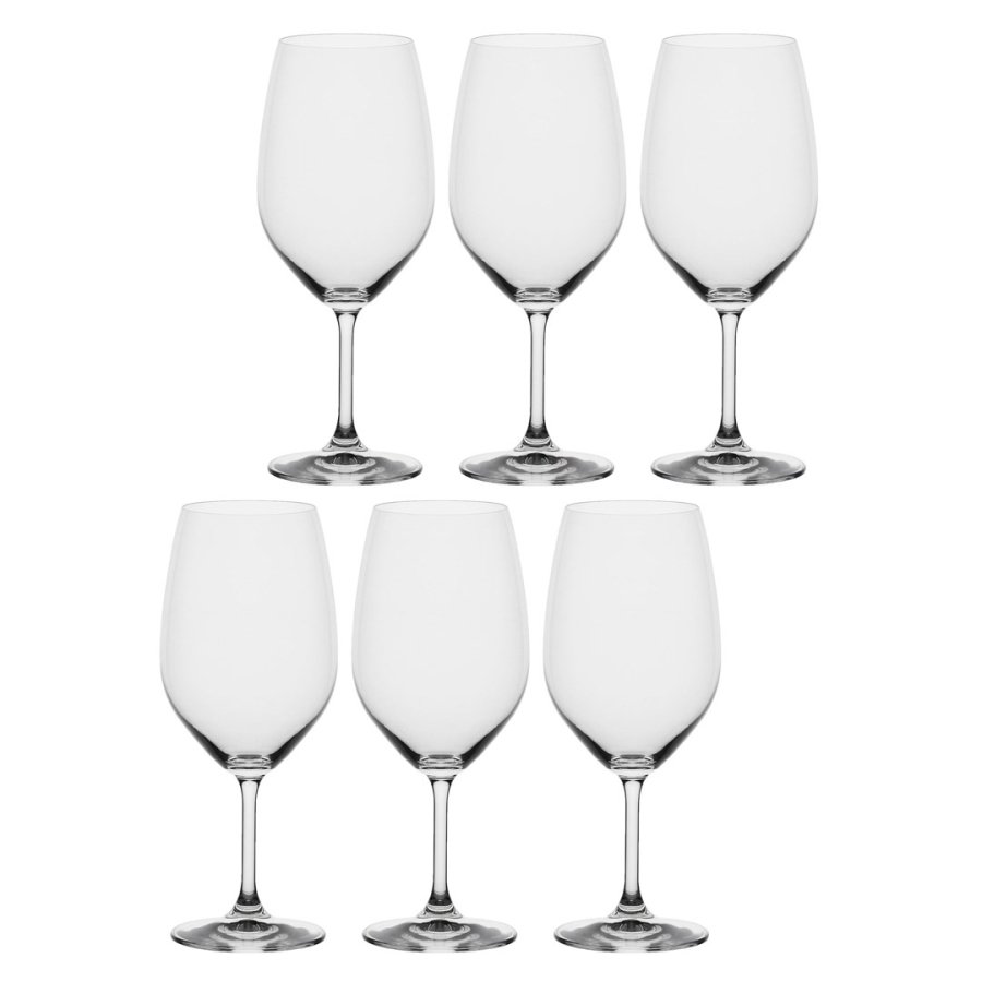 LA PORCELLANA BIANCA NOVELLO Set of 6 Bordeaux Wine Glasses 620 ml #1