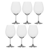 LA PORCELLANA BIANCA NOVELLO Set of 6 Burgundy Wine Glasses 710 ml #1