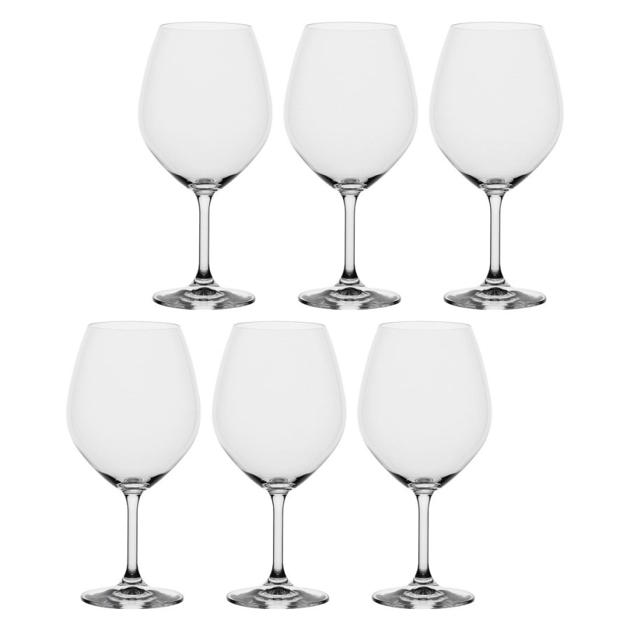 LA PORCELLANA BIANCA NOVELLO Set of 6 Burgundy Wine Glasses 710 ml #1